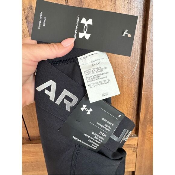 Under Armour Heatgear Compression High Rise Leggings Full Length Small - Picture 8 of 8